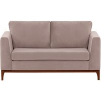 Gosena Wood 2 Seater Sofa, lilac, Leg colour: dark oak