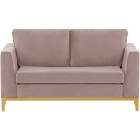 Gosena Wood 2 Seater Sofa, lilac, Leg colour: like oak