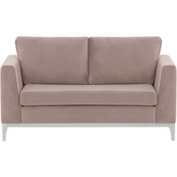 Gosena Wood 2 Seater Sofa, lilac, Leg colour: white