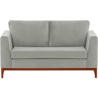 Gosena Wood 2 Seater Sofa, silver, Leg colour: aveo