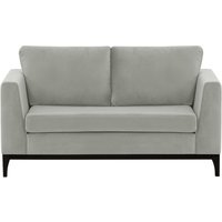 Gosena Wood 2 Seater Sofa, silver, Leg colour: black
