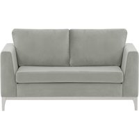 Gosena Wood 2 Seater Sofa, silver, Leg colour: white