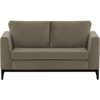 Gosena Wood 2 Seater Sofa, grey, Leg colour: black