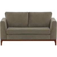 Gosena Wood 2 Seater Sofa, grey, Leg colour: dark oak