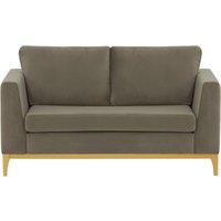 Gosena Wood 2 Seater Sofa, grey, Leg colour: like oak
