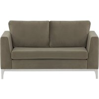 Gosena Wood 2 Seater Sofa, grey, Leg colour: white