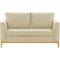 Gosena Wood 2 Seater Sofa, light beige, Leg colour: like oak
