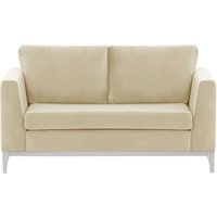 Gosena Wood 2 Seater Sofa, light beige, Leg colour: white