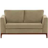 Gosena Wood 2 Seater Sofa, mink, Leg colour: dark oak