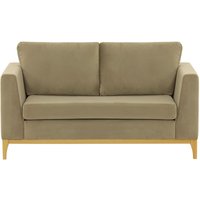 Gosena Wood 2 Seater Sofa, mink, Leg colour: like oak