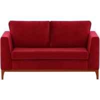 Gosena Wood 2 Seater Sofa, dark red, Leg colour: aveo