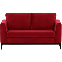 Gosena Wood 2 Seater Sofa, dark red, Leg colour: black