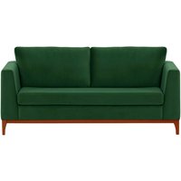 Gosena Wood 2,5 Seater Sofa, dark green, Leg colour: aveo