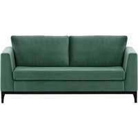 Gosena Wood 2,5 Seater Sofa, dirty blue, Leg colour: black