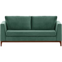 Gosena Wood 2,5 Seater Sofa, dirty blue, Leg colour: dark oak