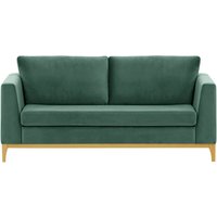 Gosena Wood 2,5 Seater Sofa, dirty blue, Leg colour: like oak