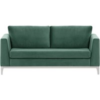 Gosena Wood 2,5 Seater Sofa, dirty blue, Leg colour: white