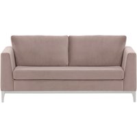 Gosena Wood 2,5 Seater Sofa, lilac, Leg colour: white