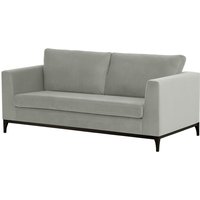 Gosena Wood 2,5 Seater Sofa, silver, Leg colour: black