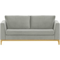 Gosena Wood 2,5 Seater Sofa, silver, Leg colour: like oak