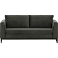Gosena Wood 2,5 Seater Sofa, graphite, Leg colour: black