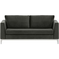 Gosena Wood 2,5 Seater Sofa, graphite, Leg colour: white