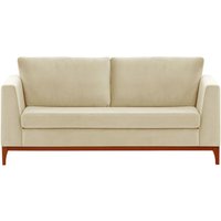 Gosena Wood 2,5 Seater Sofa, light beige, Leg colour: aveo