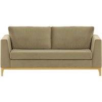 Gosena Wood 2,5 Seater Sofa, mink, Leg colour: like oak