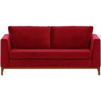 Gosena Wood 2,5 Seater Sofa, dark red, Leg colour: aveo