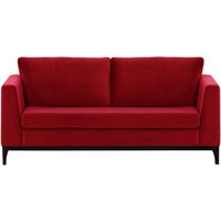 Gosena Wood 2,5 Seater Sofa, dark red, Leg colour: black