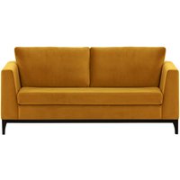 Gosena Wood 2,5 Seater Sofa, mustard, Leg colour: black