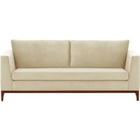 Gosena Wood 3 Seater Sofa, light beige, Leg colour: dark oak