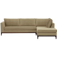 Gosena Wood Right-Hand Corner Sofa, mink, Leg colour: black