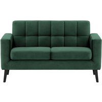 Neat 2 Seater Sofa in a Box, dark green, Leg colour: black