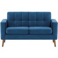 Neat 2 Seater Sofa in a Box, blue, Leg colour: aveo