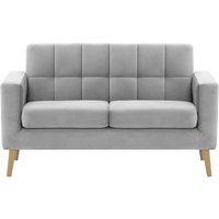 Neat 2 Seater Sofa in a Box, silver, Leg colour: like oak