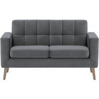 Neat 2 Seater Sofa in a Box, graphite, Leg colour: wax black