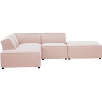 Mojo Modular Corner Sofa, pastel pink