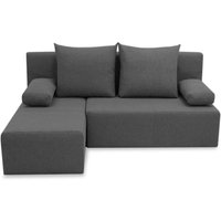 Novel Corner Sofa Bed With Storage, dark grey