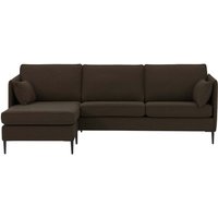 Tasna Left Hand Corner Sofa, brown