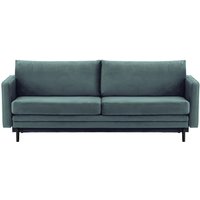 Lioni Sofa Bed with Storage, dirty blue, Leg colour: black
