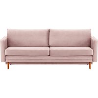 Lioni Sofa Bed with Storage, lilac, Leg colour: aveo