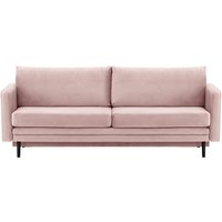 Lioni Sofa Bed with Storage, lilac, Leg colour: black