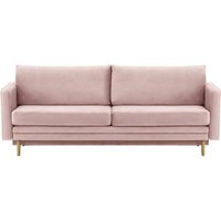 Lioni Sofa Bed with Storage, lilac, Leg colour: wax black