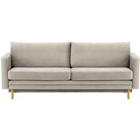Lioni Sofa Bed with Storage, silver, Leg colour: like oak