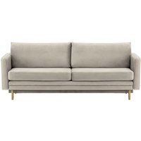 Lioni Sofa Bed with Storage, silver, Leg colour: wax black