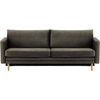 Lioni Sofa Bed with Storage, graphite, Leg colour: like oak