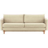 Lioni Sofa Bed with Storage, light beige, Leg colour: aveo
