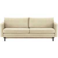 Lioni Sofa Bed with Storage, light beige, Leg colour: black
