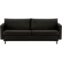 Lioni Sofa Bed with Storage, black, Leg colour: black